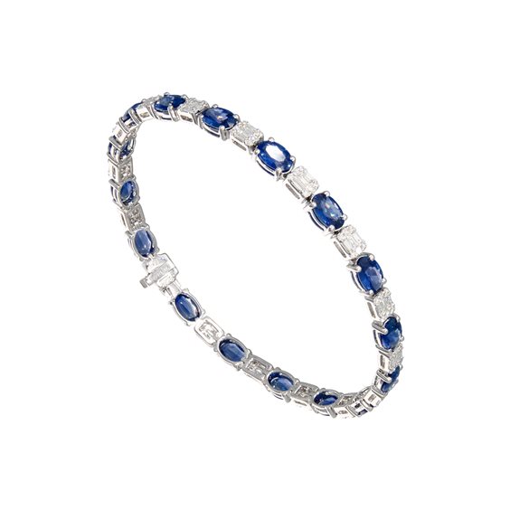Bracciale Crivelli ZAFFIRO in Oro bianco Zaffiro 7.42 Ct 035-VB27559 ZF - 035-VB27559 ZF